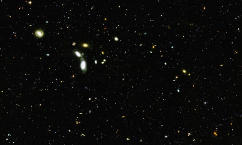 a cluster of stars in the night sky